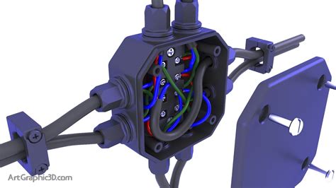 3d model junction boxes